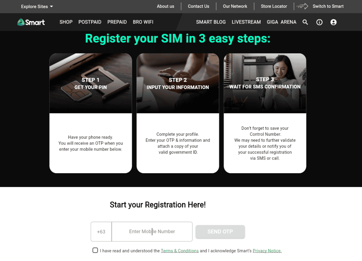 SMART SIM Registration - Step-by-step Registration Guide